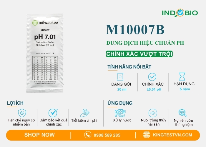 Chi tiết dung dịch đệm pH Milwaukee M10007B